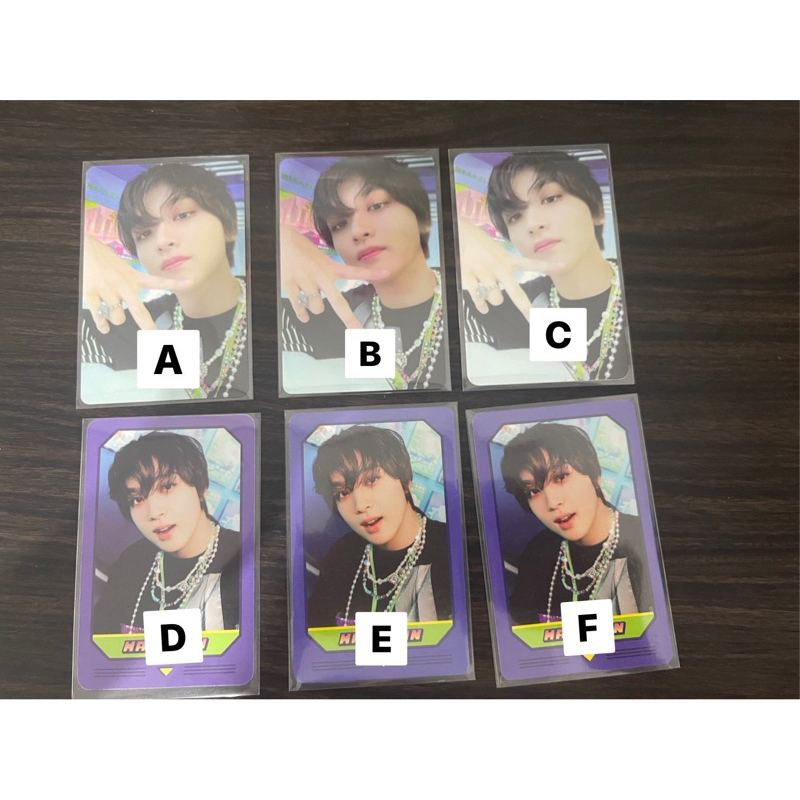 [BACA DESK] PC OFFCIAL HAECHAN MATCHING GAME CARD