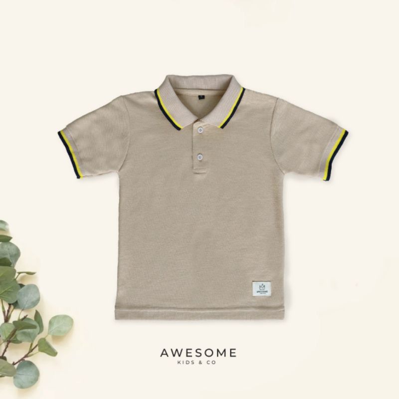 KAOS POLO STRIPE BY AWESOME