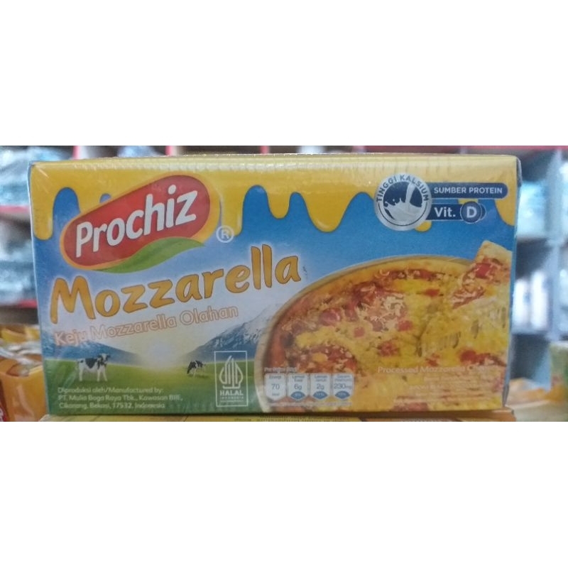 

Keju Mozarella Prochiz kemasan 160gr