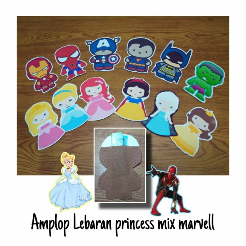 

Amplop lebaran unik angpau princes mix marvel