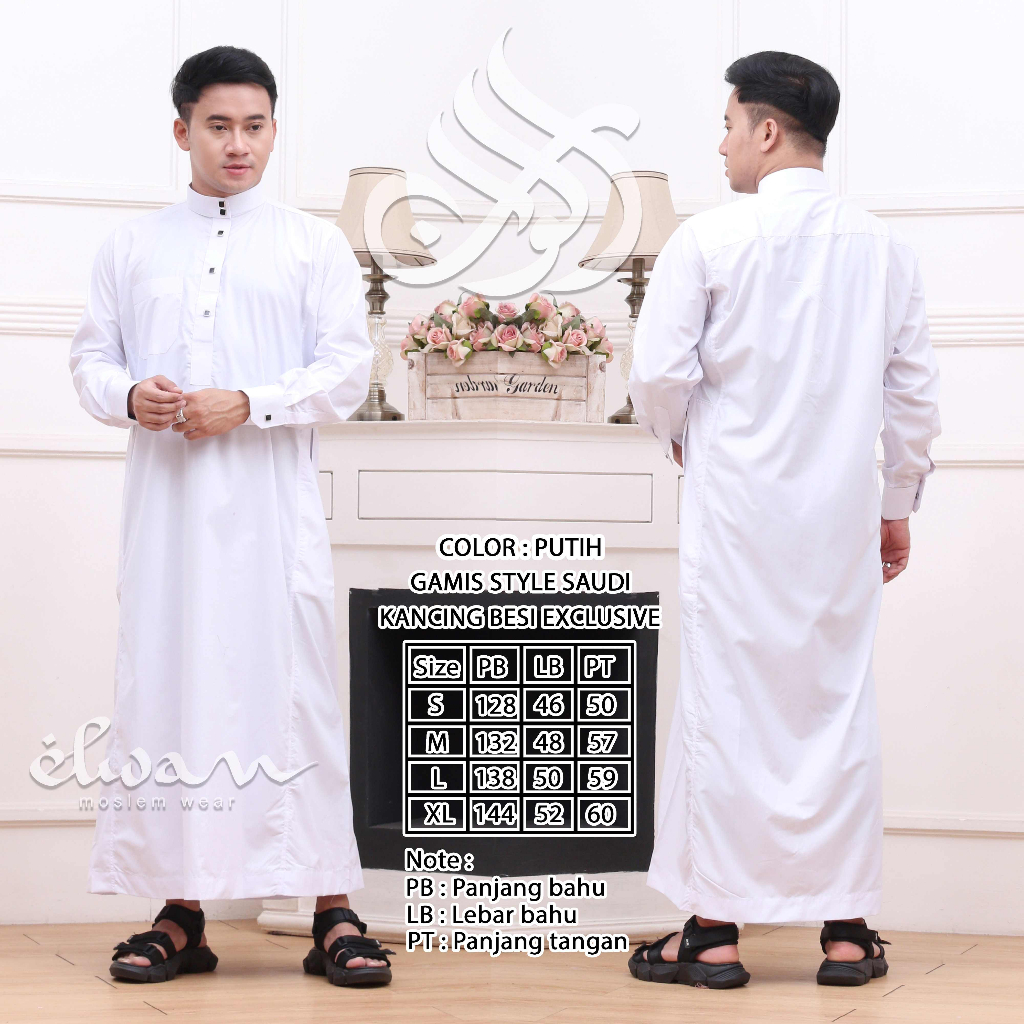 GAMIS STYLE SAUDI KANCING METAL