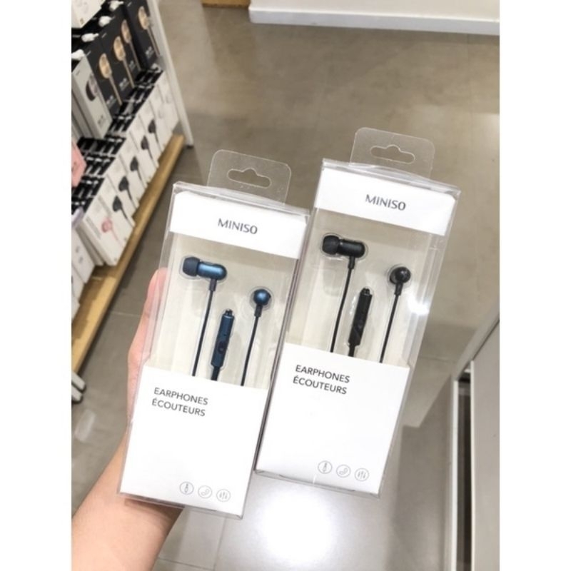 SPECIAL SALE MINISO METAL IN EAR EARPHONES MODEL GE-12 / HEADSET