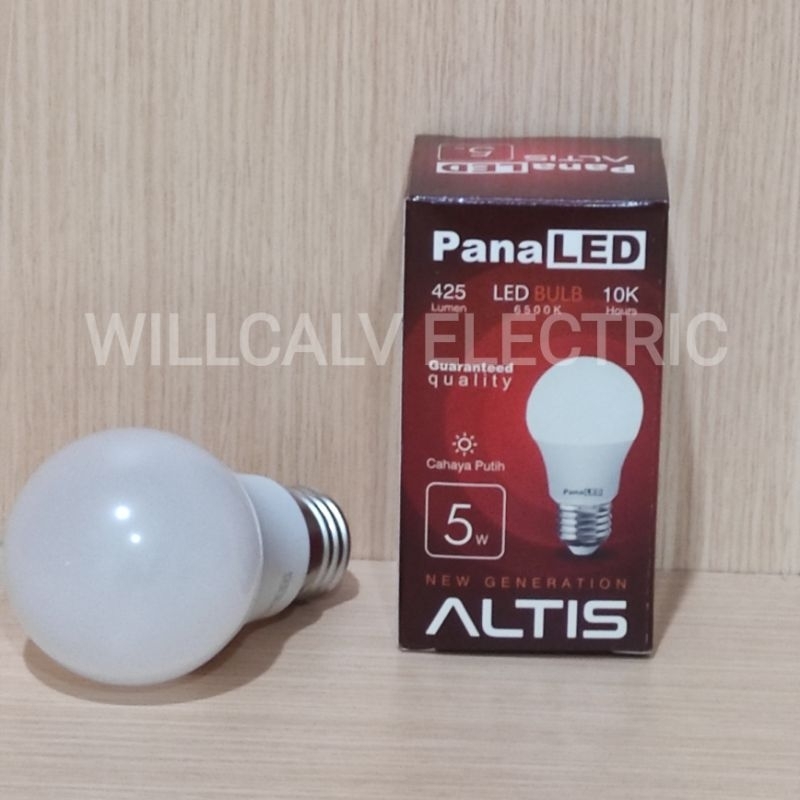 Lampu led bulb PANALED ALTIS 5W cahaya putih E27 6500K