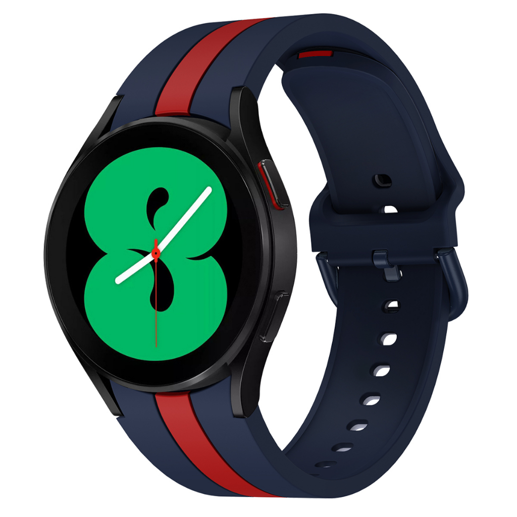 Silicone strap 2 warna LINE KHUSUS Samsung Galaxy watch 4 40mm 44mm 42mm 46mm Galaxy watch 5 pro Tali Jam