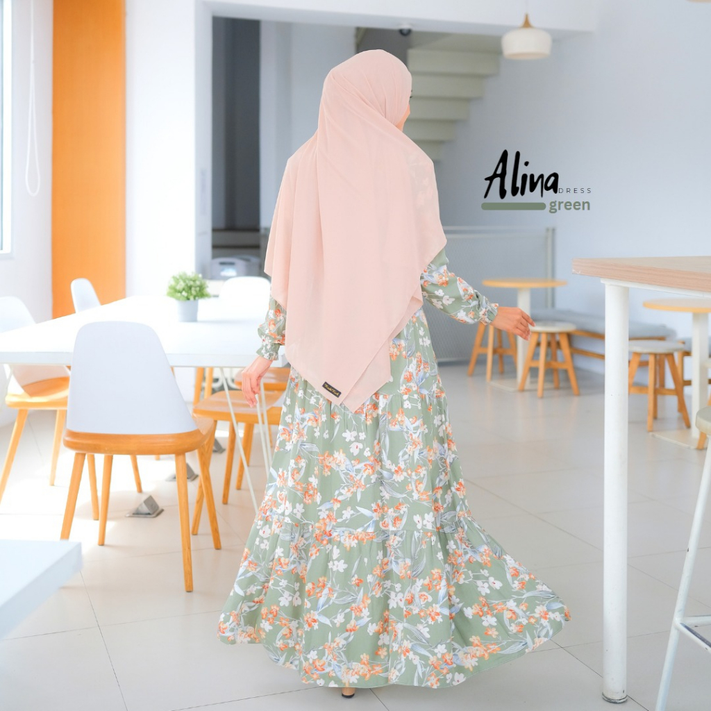 Riskirich Alina Gamis Homedress Busui Rayon Premium Super Nyaman Termurah