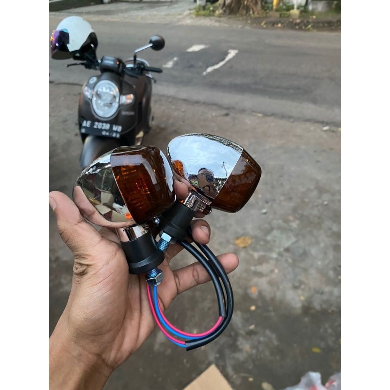 reteng sein lampu ninja rr gagang crom