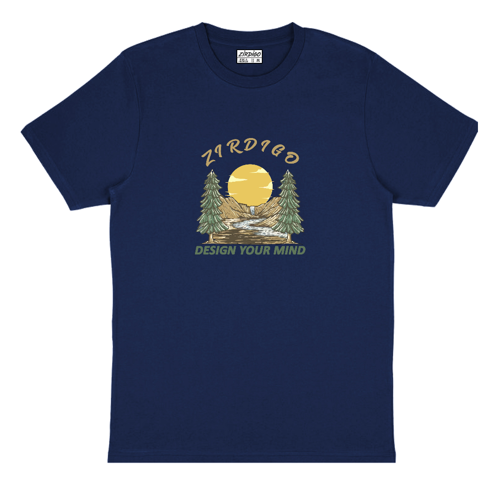 Zirdigo Kaos MOUNTAIN SUN Lengan Pendek Print Quality