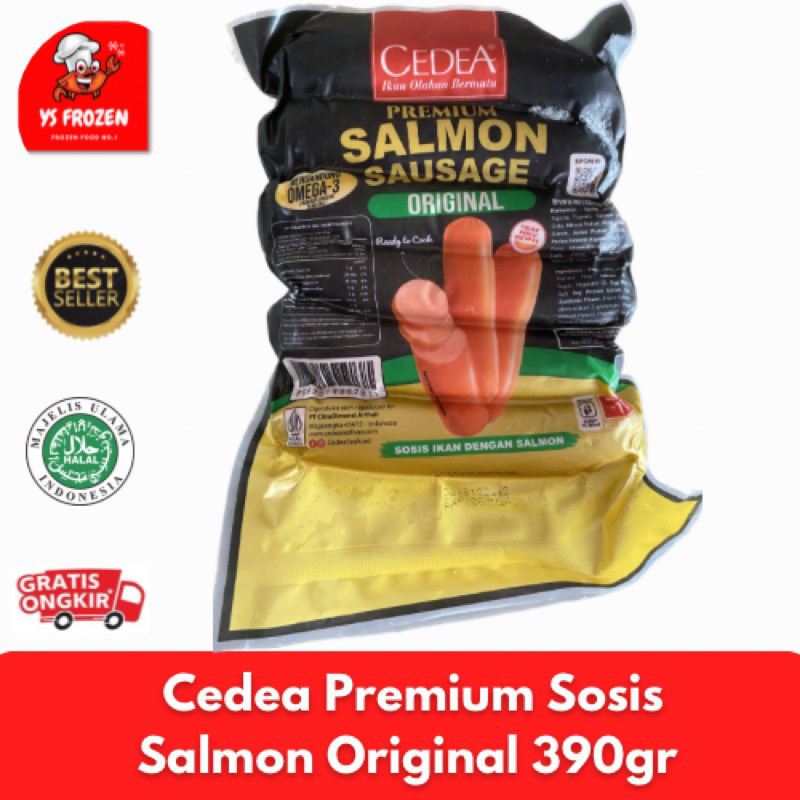 

Cedea Sosis Salmon Premium 390gr / Salmon Sosis YS Frozen Palembang