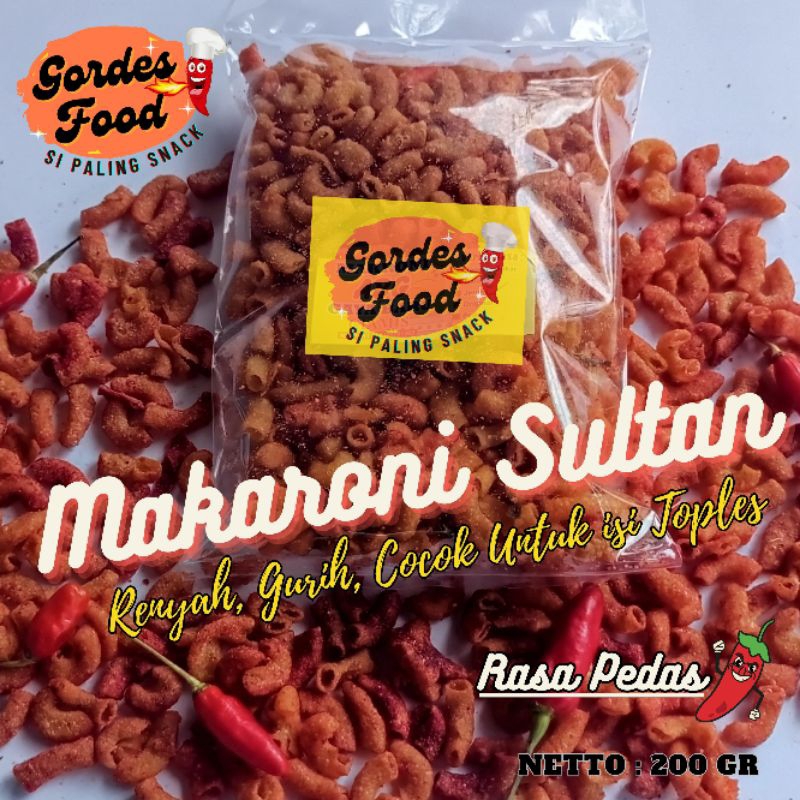 

MAKARONI SULTAN Gordes Food Rasa Pedas (KRISPI, TERLARIS)