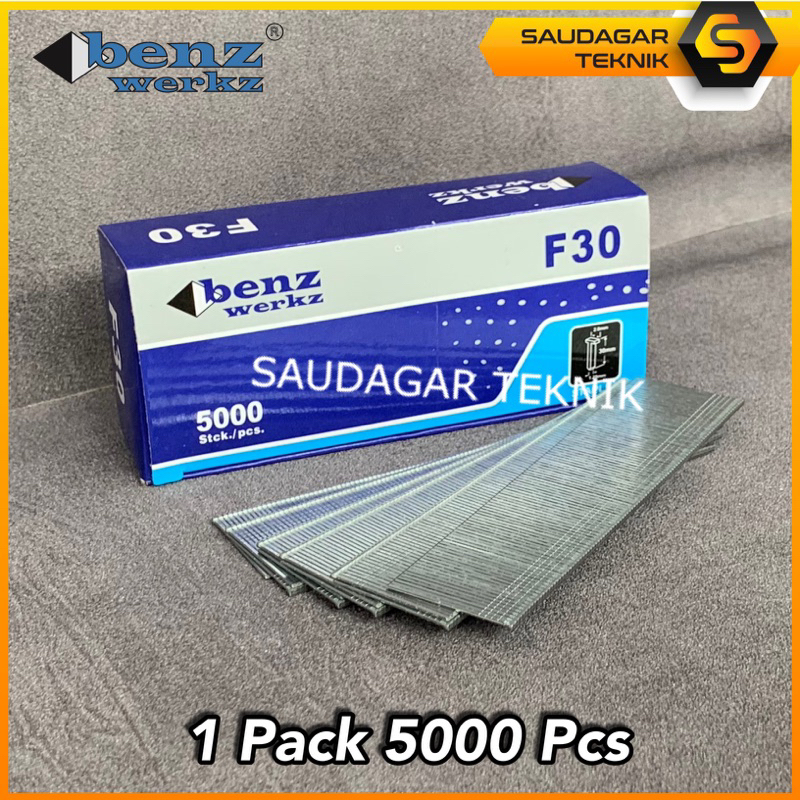 BENZ Isi Staples Paku Tembak F30 Model Lurus Refill Mesin Staples Paku Tembak Angin Stapler Gun F 30