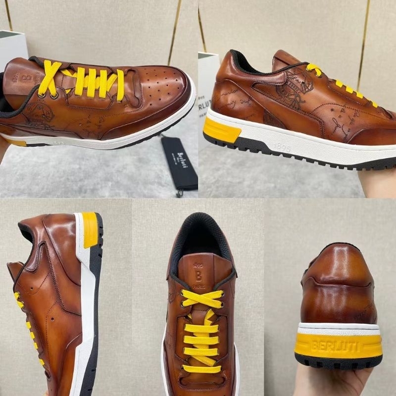 sepatu pria berluti sneaker cowok kulit shoes men top import mirror vip p1shoes terlaris