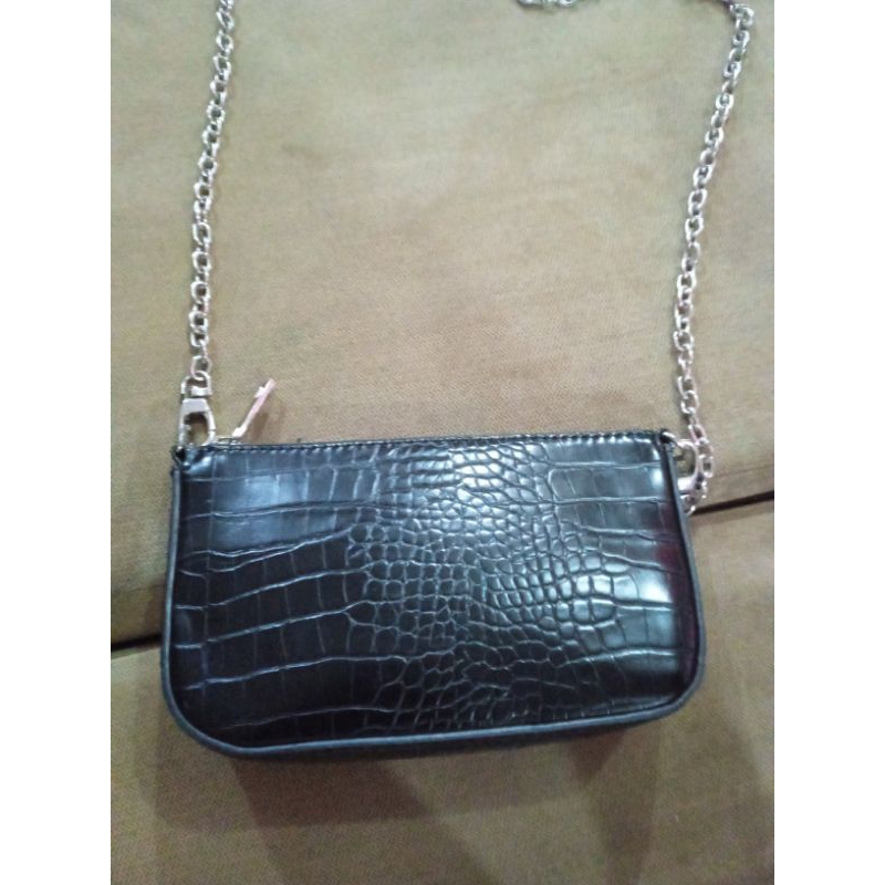 bershka croco bag