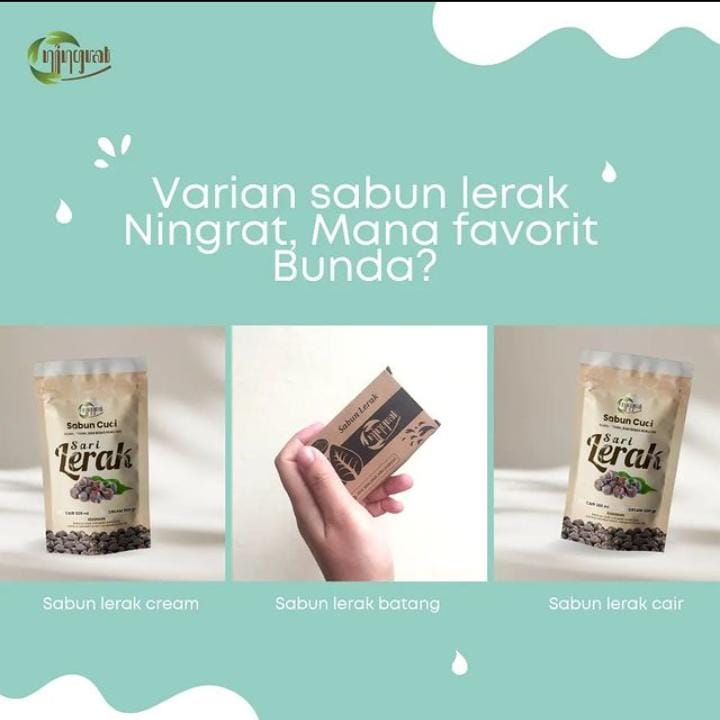 SABUN LERAK NINGRAT sabun ramah lingkungan sabun lerak batang SNI sabun lerak cair