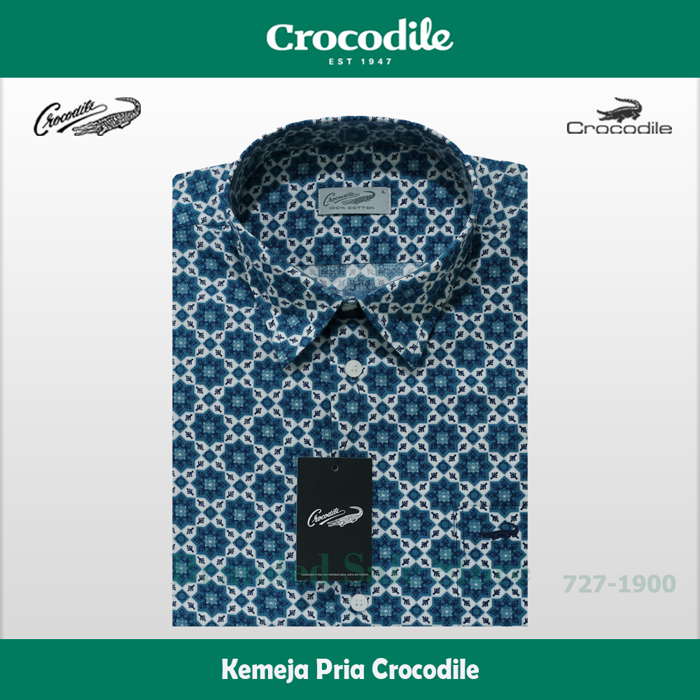 Kemeja Pria Lengan Pendek / Baju Lengan Pendek Crocodile 727-1900