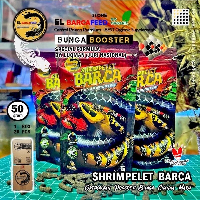 SHRIMPELET BARCA Bunga Booster Channa Maru 50 Gram