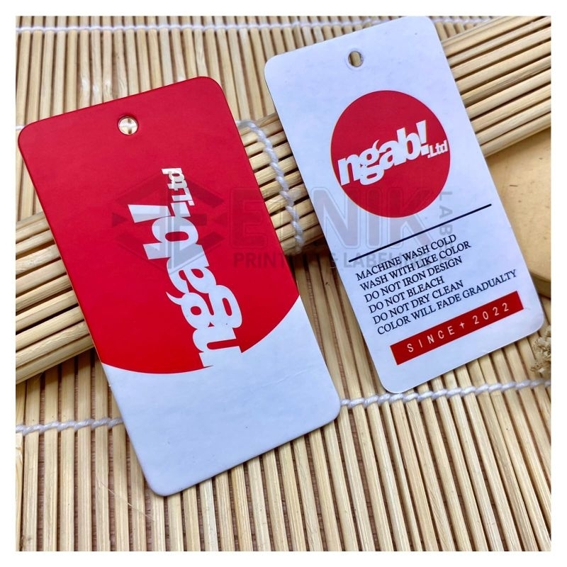 

label baju label hangtag hang tag label pakaian label custom