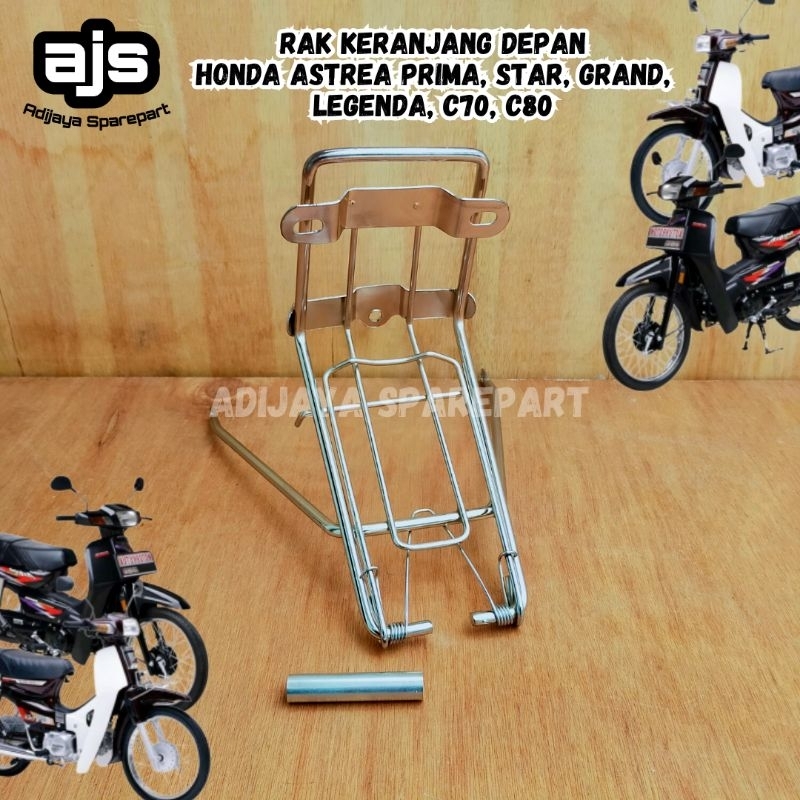 Rak Keranjang Kranjang Bagasi Jepret Jepit Depan Classic Klassik Motor Honda astrea Star Grand Sabit