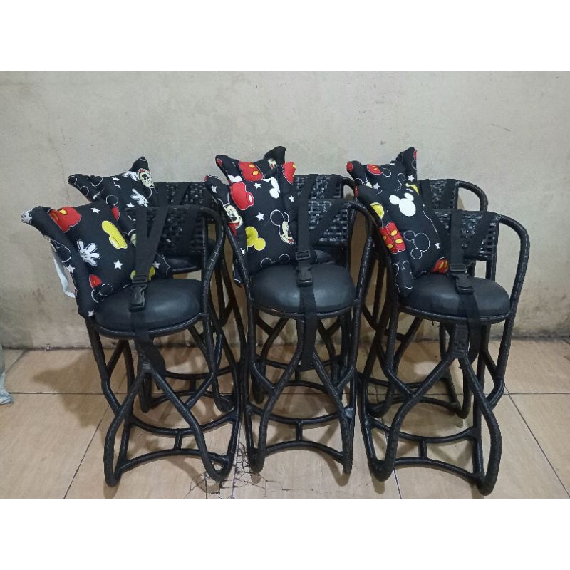 [[FULL HITAM]] BONCENGAN FULL LILIT SABUK PENGAMAN DAN BANTAL STANG kursi rotan motor matic Mio beat Vario Scopy boncengan motor matic / dudukan rotan motor matic / jok depan motor matic / dudukan anak motor matic / bangku rotan motor matic