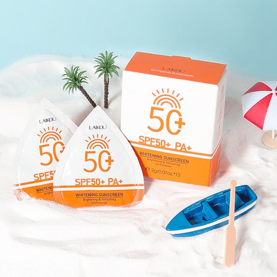 Laikou Sleeping Mask Krim Sunscreen Sakura Green Serum Sachet Mud Mask