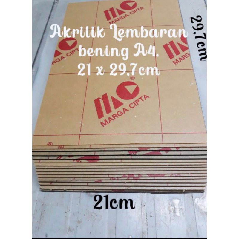 

Acrylic Transparan 2mm A3 - Akrilik Bening Transparant