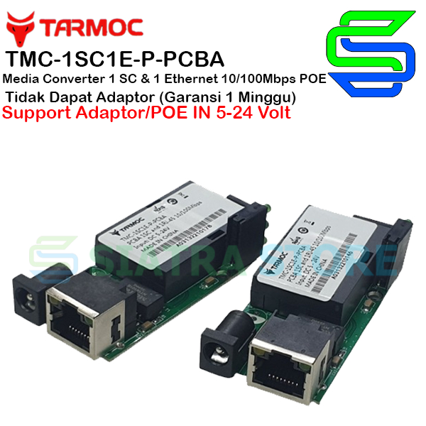 Tarmoc TMC-1SC1E-P-PCBA | 1 FO 1 LAN 10/100 POE IN 5-24V HTB 3100 PCB