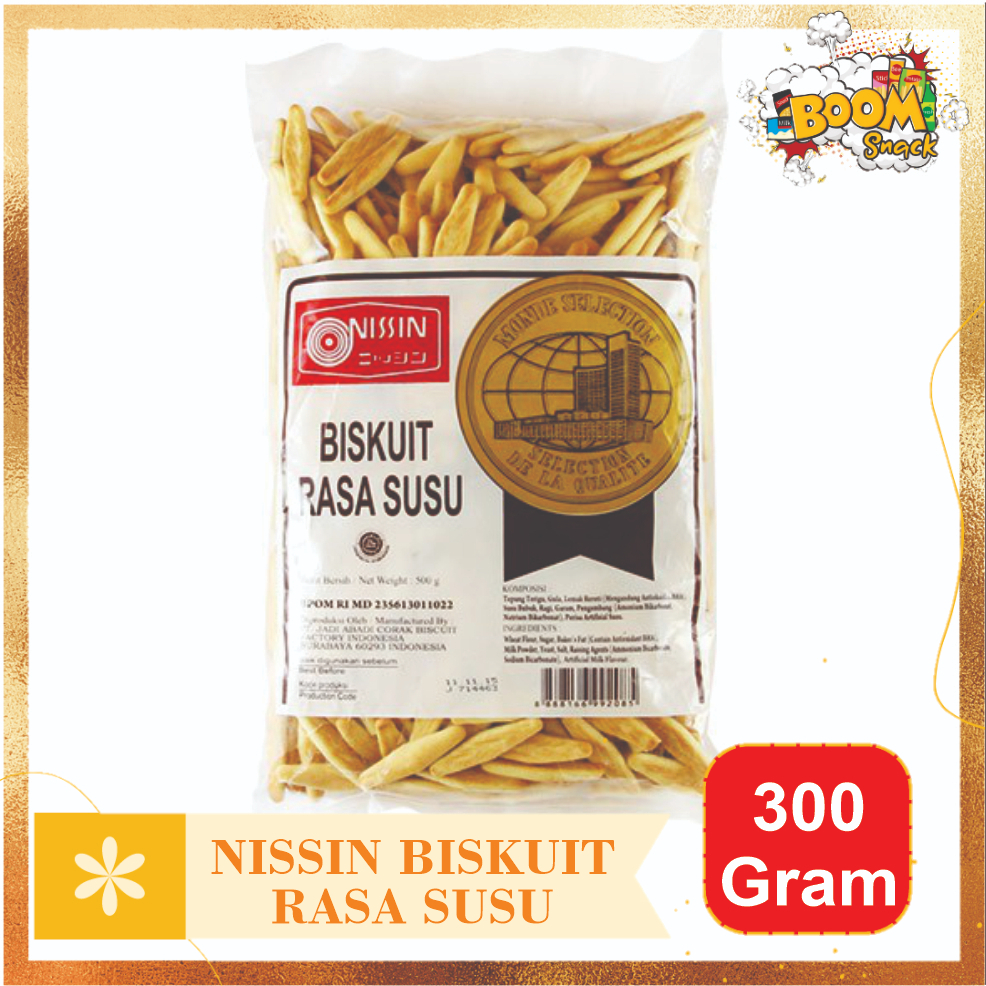 Nissin Biskuit Susu Kemasan 300 Gram