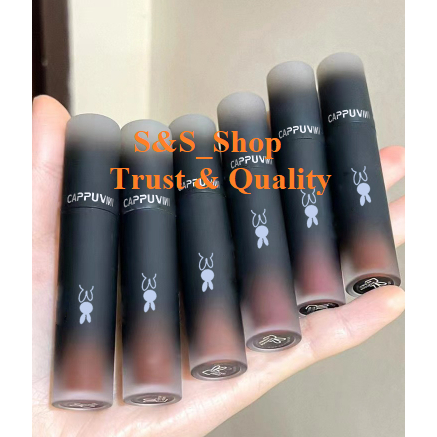 CAPPUVINI MATTE Lip Glaze Dark SERIES Lipstik warna gelap Cappuvini