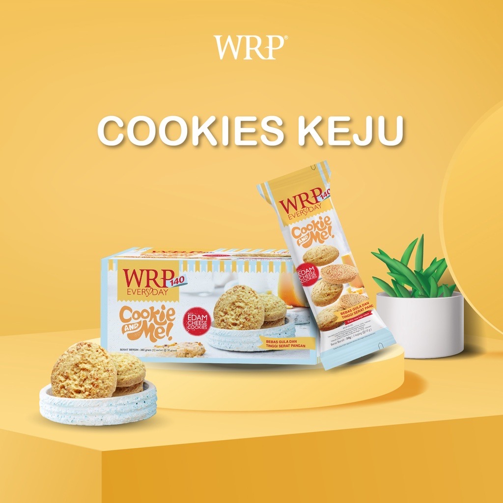 WRP Cookies 30g -  Chocolate / Keju Edam - Tinggi Serat - Cemilan Diet - Kukis Coklat Choco Cheese