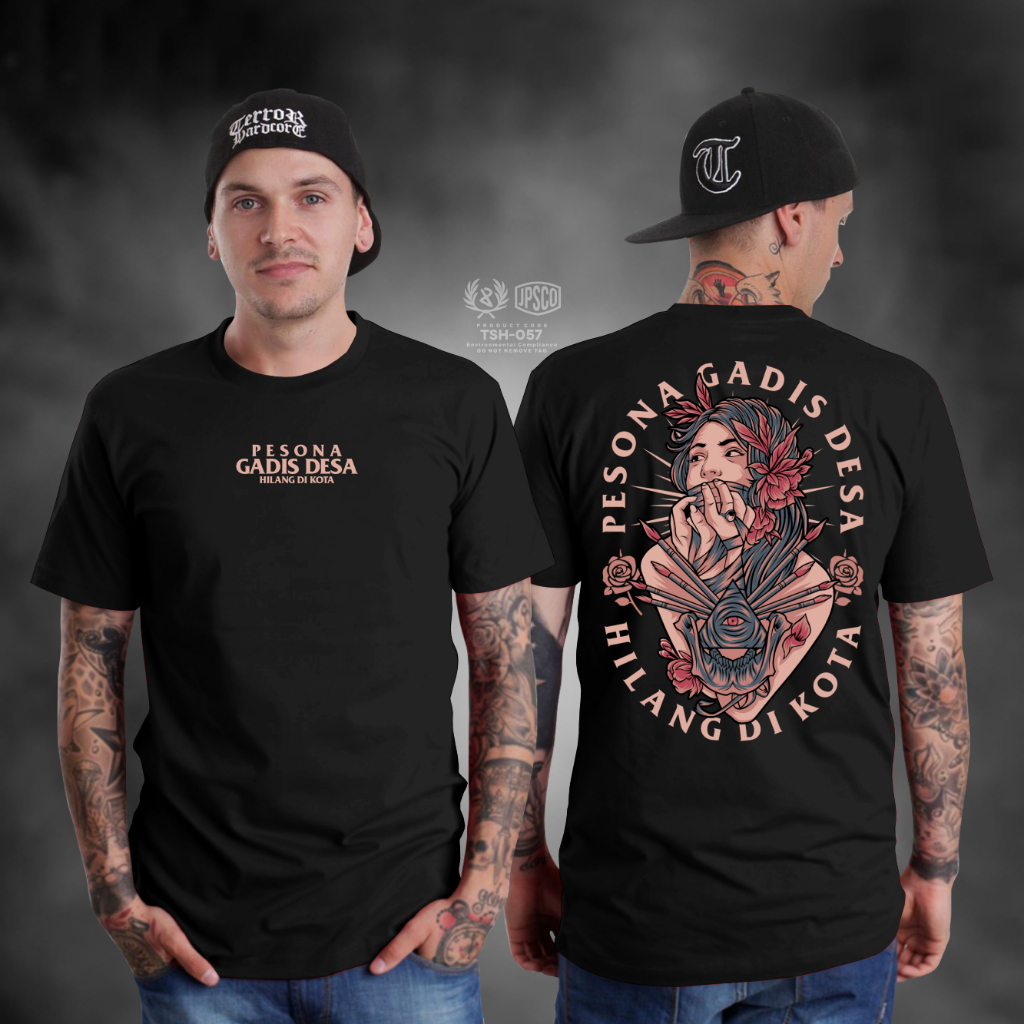 KAOS SATANIC PESONA GADIS DESA HILANG DI KOTA KAOS PAKAIAN PRIA TERBARU