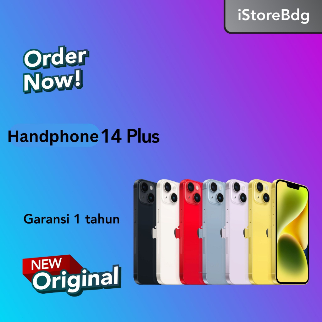 iPhne 14 Plus 128GB 256GB 512GB Garansi Resmi iBox