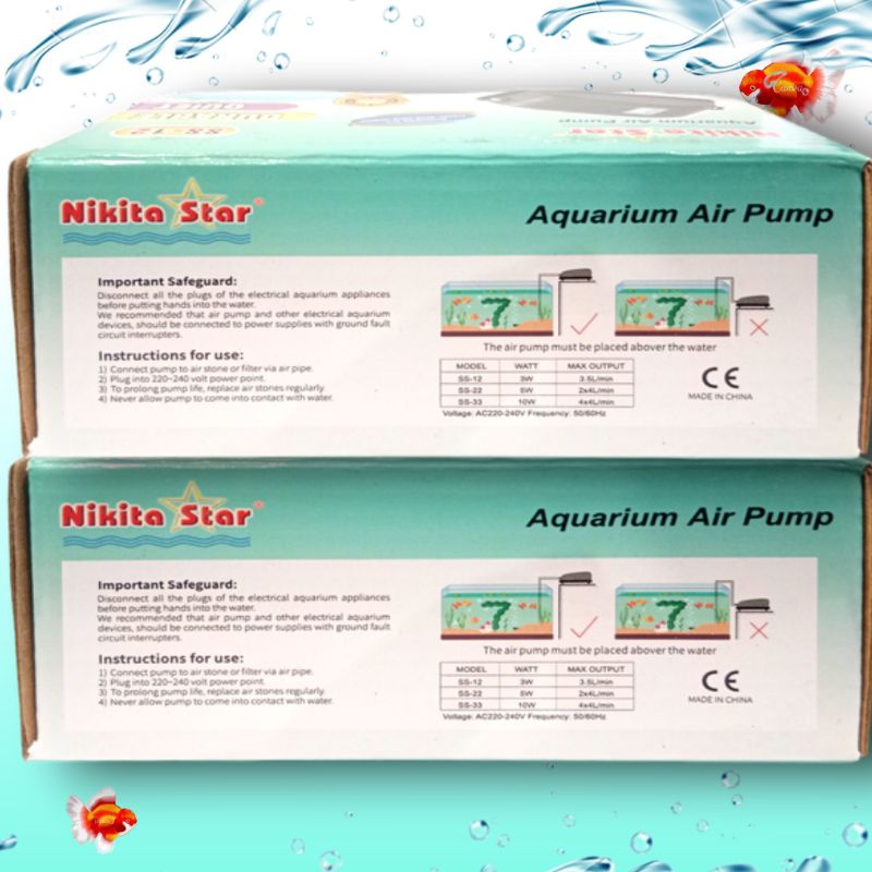 Promo Murah Aerator Airpump Udara 1 Lubang  NIKITA STAR SS 12