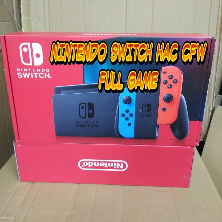 Nitendo Switch Console New HAC-001 V2 Neon Blue - Neon Red CFW Full Game