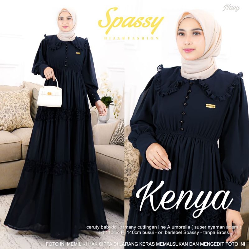 KENYA MAXY | PAKAIAN WANITA DRESS GAMIS | BY SPASSY