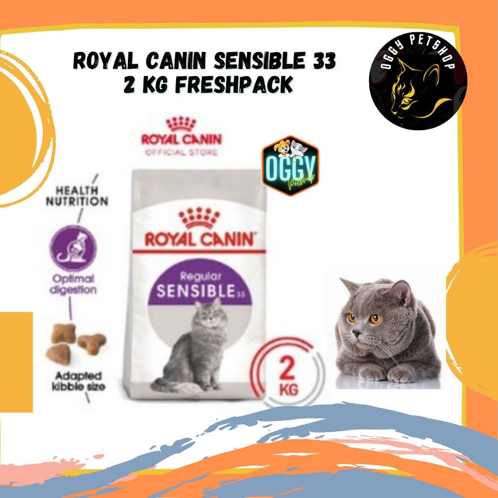 Royal Canin SENSIBLE 33 Makanan Kucing 2 kg freshpack