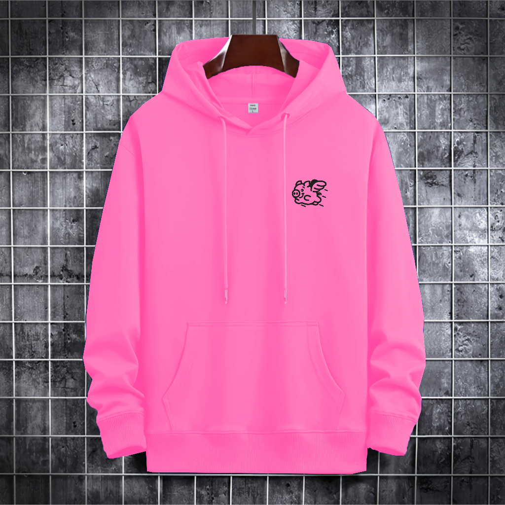 Sweater Hoodie Piggy Unisex ( Pria &amp; Wanita ) Premium Quality S-XXL Cotton Fleece / Hoodie Korean Style / Sweater Hoodie / Hoodie Polos / Hoodie Wanita / Hoodie Pria / Sweater Hoodie Distro Original ( PIGGY 97 )