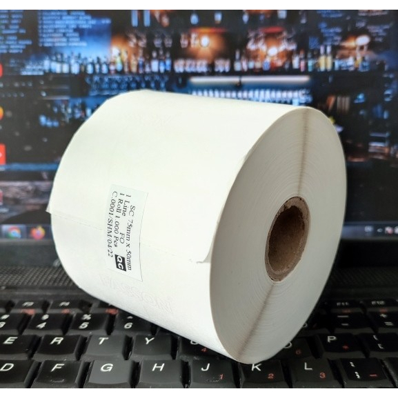 

RK LABEL STIKER ETIKET 75X50 MM SEMICOATED 1000PC STIKER BARCODE 75 x 50