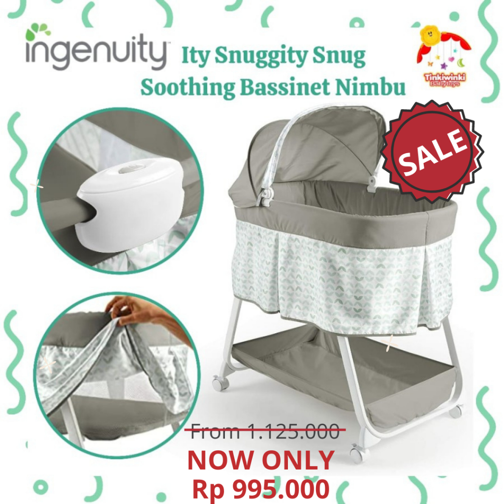 Ingenuity Ity Snuggity Snug Soothing Bassinet Nimbu