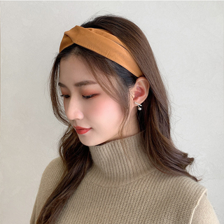 GO!BD1130 Bandana Serut Wanita Bando Scrunchie Korea Headband Kain Satin Kerut Cantik Fashion