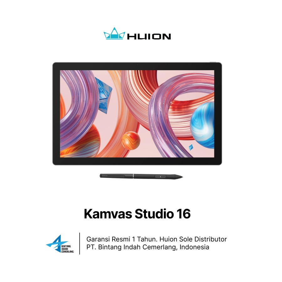 Huion Kamvas Studio 16 Garansi Resmi 1 Tahun