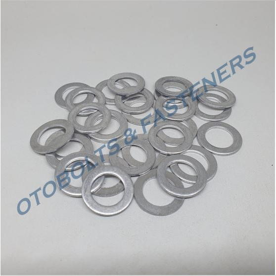 [PAKET 50PCS] Ring Oli Besar Aluminium M14 / Ring Alumunium M14