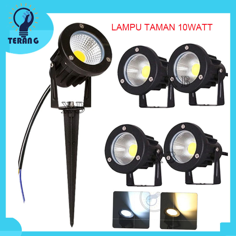 LAMPU TAMAN LED / 10 WATT COB TANCAP / SOROT TAMAN / LUKISAN / DEKORASI TAMAN 10WATT