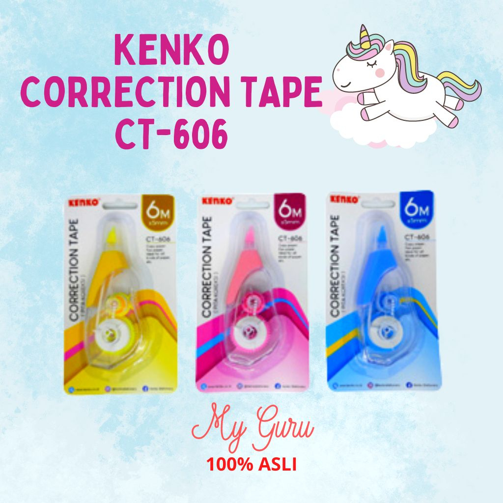 

[PCS] TIPE X / CORRECTION TAPE KENKO CT-606 PASTEL