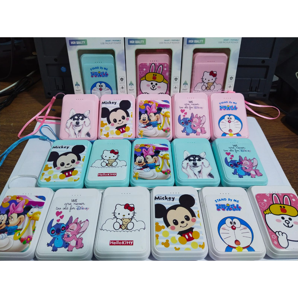 Power Bank 2 USB Karakter Anak Lucu Powerbank good Quality