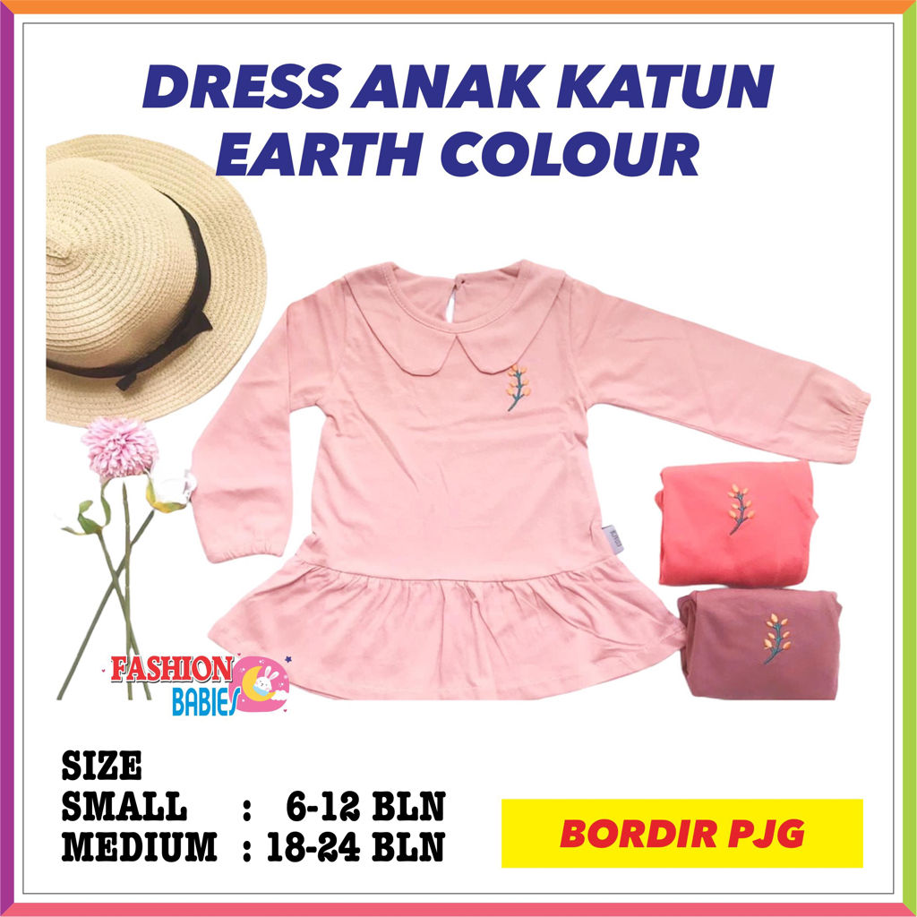 ❤ Fashionbabies ❤ GRACIE | DRESS BASIC BABY GIRL EARTH COLOUR | ROK BASIC MIRIP LIBBY