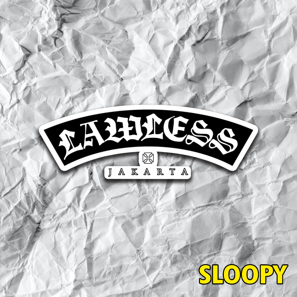 Stiker Lawless jakarta | Stiker Handphone | Stiker Helm
