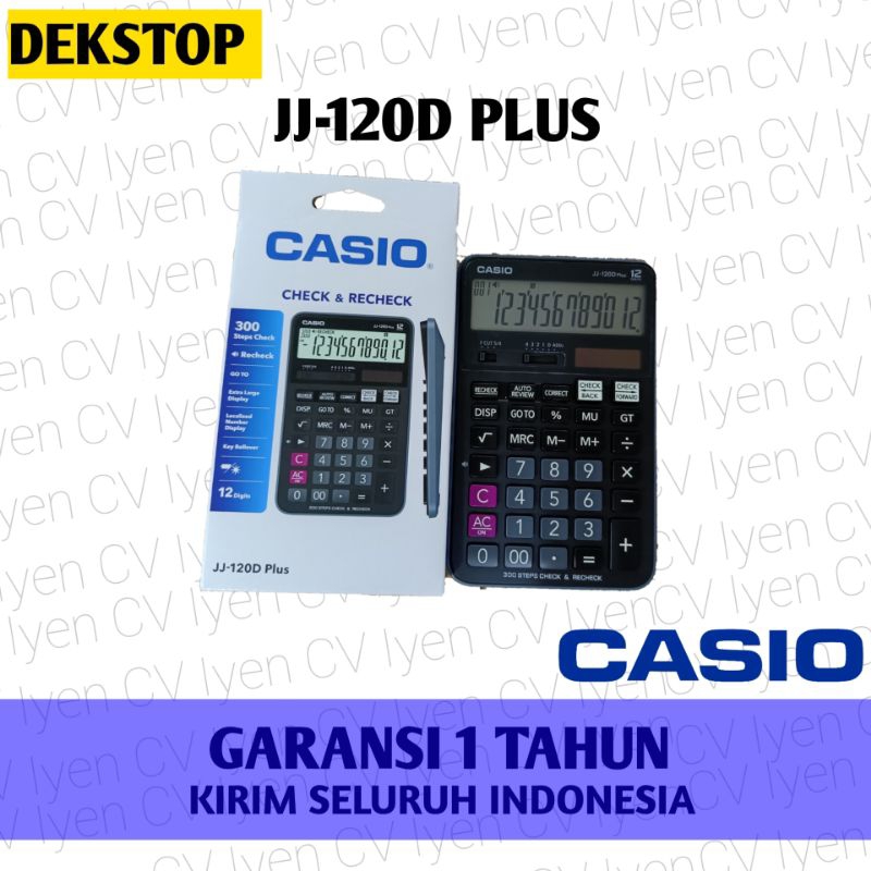 

Kalkulator Dekstop CASIO JJ-120D PLUS / Casio JJ 120D Plus / Casio jj 120d plus