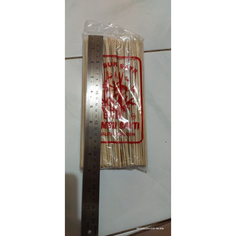 tusuk bambu sate atao sosis