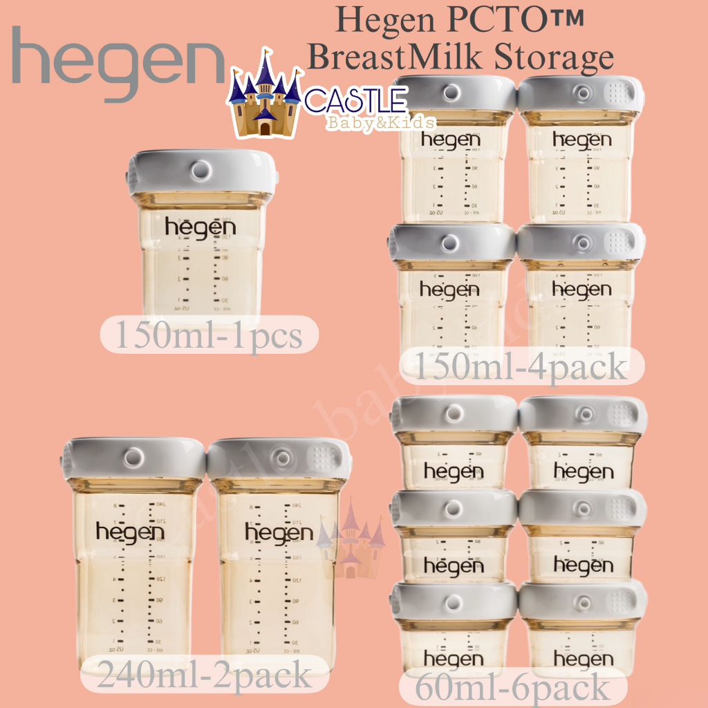 Hegen PCTO Breast Milk Storage PPSU 60ml / 150ml / 240ml - Botol Penyimpan ASI / Botol Snack / Serbaguna