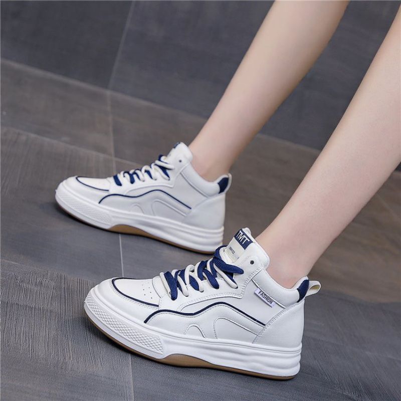 Sepatu wanita TMT 37-40 putih biru Sneakers olahraga sport lari gym outdoor casual murah Medan Sumatera utara