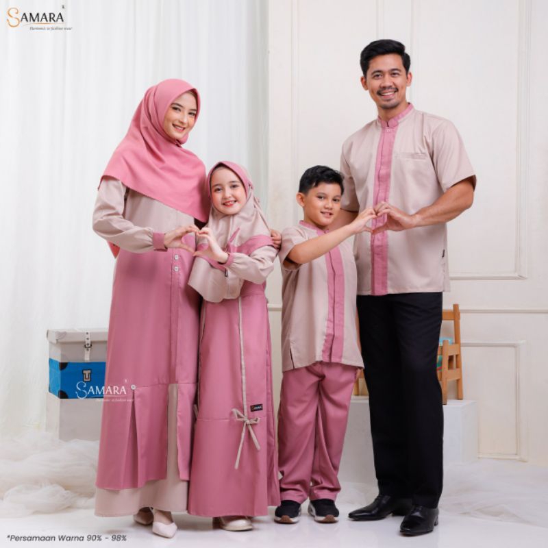 Baju Lebaran 2023 Couple Lebaran 2023 sarimbit Keluarga Sarimbit SAMARA J04 Pavlova Family